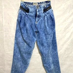Vintage Bonjour High Waisted Denim Jeans Womens 14